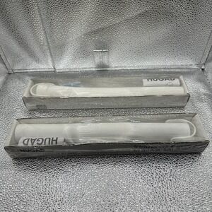 New IKEA‎ HUGAD White Flexible Curtain Rod Corner Connector Set of 2 202.199.22